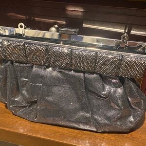 Elegant Silver Clutch Bag